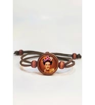 Frida Kahlo Ahşap Bileklik