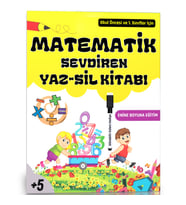 Okul Öncesi ve Birinci Sınıflar MATEMATİK Sevdiren YAZ-SİL Kitabı