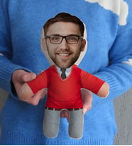 Öğretmenler Günü Hediyesi BK Gift Kişiye Özel Fotoğraflı Erkek Öğretmen Tasarımlı Bebek Yastık-4