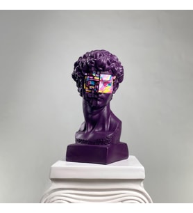 David 'Purple Pop' Dekoratif Heykel, Pop Art Roma Yunan Heykelleri