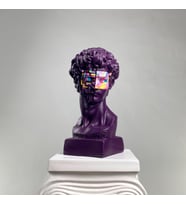 David 'Purple Pop' Dekoratif Heykel, Pop Art Roma Yunan Heykelleri