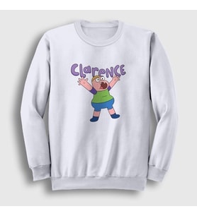 Presmono Unisex Beyaz Happy Clarence Sweatshirt 458463tt (Beyaz)