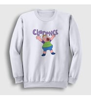 Presmono Unisex Beyaz Happy Clarence Sweatshirt 458463tt (Beyaz)