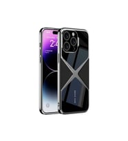 Apple iPhone 15 Pro Uyumlu Kılıf Ultra İnce Kamera Korumalı PC + Deri Arka Yüzey Zore X-Pro Kapak (Siyah)