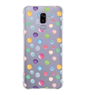 PrintiFy Samsung Galaxy A6 (2018) Uyumlu Water Color 6 Baskılı Şeffaf Köşe Korumalı Antişok Kılıf
