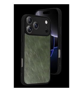 İphone 17 Pro Aras Deri Kapak - Yeşil