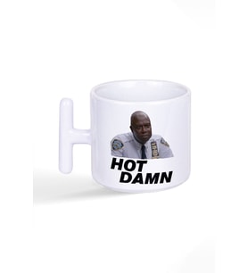 Hot Damn Brooklyn 99 Captain Raymond Hold Baskılı T Kulplu Latte Fincan Kupa Bardak
