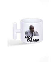 Hot Damn Brooklyn 99 Captain Raymond Hold Baskılı T Kulplu Latte Fincan Kupa Bardak