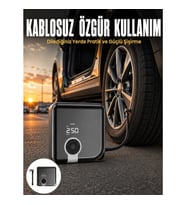 Mey İthalat® Type-C Şarj Girişli Diyafram Tip Kompresör Yeni Nesil