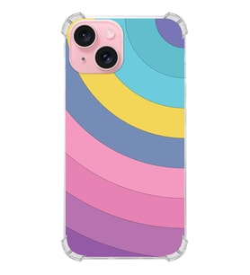 PrintiFy Apple iPhone 15 Plus (Kamera Açık) Uyumlu Köşe Korumalı Renk Cümbüşü B Kılıf