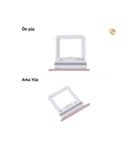 Samsung Z Flip 2 Sim İç Yuvası Tekli Altın Sim yuvası sim tepsisi sim aparatı yeni sim yuvası tekli sim tepsisi sim çekmecesi