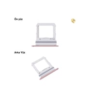 Samsung Z Flip 2 Sim İç Yuvası Tekli Altın Sim yuvası sim tepsisi sim aparatı yeni sim yuvası tekli sim tepsisi sim çekmecesi