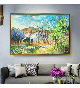 Altın Çerçeveli dekoratif tablo a36 (Gold)