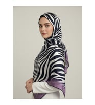 Zebra Desenli Dijital Baskı Rayon Eşarp