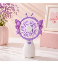 Kelebek Tasarımlı Mini Fan USB Şarjlı Taşınabilir Vantilatör Kawaii Masaüstü