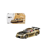 Pop Race Mazda RX-7 FD3S RE-Amemiya TDE 2026 Gold PR640512 1/64 Model Araba