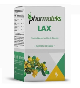 LAX Günlük Ekstresi ve Mersin Ekstresi İçeren 30 Kapsül, Pharmateks