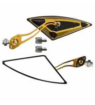 Üniversal Gold Siyah Üçgen Motosiklet Aynası
