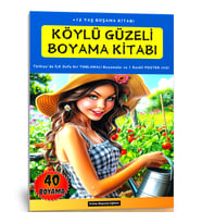 Köylü Güzeli Boyama Kitabı (Gri Tonlamalıdır)
