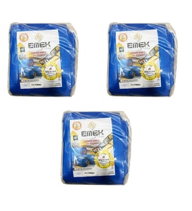 Emek Çadır Kumaşı Branda Tente UV Güneşlik Gölgelik Koruma Yağmur Su Geçirmez - 2x3 Metrelik 3 Paket