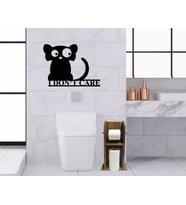 BK Home Doğal Masif Ahşap Tuvalet Kağıtlığı ve Konsept Banyo Duvar Dekoru-4 (Beyaz)