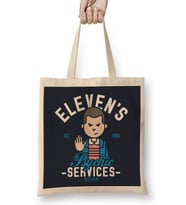 Stranger Things Elevens Psychic Services Bez Çanta Uzun Saplı