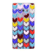 PrintiFy Samsung Galaxy Note 9 ile Uyumlu Water Color 1  Kamera Korumalı Şeffaf  Kılıf