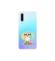Huawei P30 ile Uyumlu Splash Mirket Tasarımlı Şeffaf Silikon Kılıf