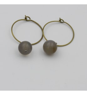 Gold Vip Vintage Tasarım Küpe (Gümüş)