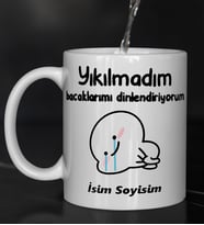 Komik - Esprili Kupaa Bardakk YIKILMADIM Tasarımlı Komik Kupaa Bardakk