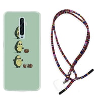 Oppo Reno 2Z 4 Lite 4 Pro 5 6 7 A31 Kılıf Boyun Asklı Rasta Silikon Avokadolar1352