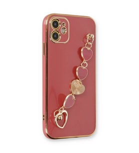 Apple İphone 12 Kılıf Esila Silikon - Kırmızı