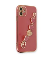 Apple İphone 12 Kılıf Esila Silikon - Kırmızı