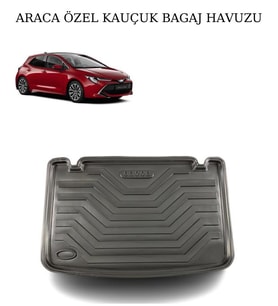 Gold Ford Focus 3 Sedan (İnce Stepne) 2011 - 2014 Kauçuk Araca Özel Bagaj Havuzu