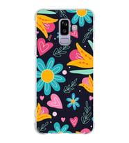PrintiFy Samsung Galaxy A6 (2018) Uyumlu Retro Color 1 Baskılı Şeffaf Köşe Korumalı Antişok Kılıf