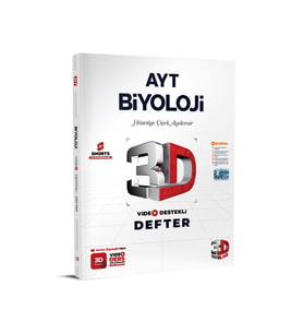 3d Ayt Biyoloji Defter Video Destekli