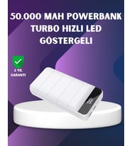 50000Mah Yüksek Kapasiteli Hızlı Şarj Led Ekranlı
