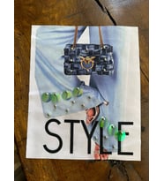 PUL BONCUK İŞLEME STYLE YAZILI ARMA DİKİŞ APLİKE 23X19 CM