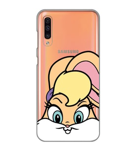 Samsung Galaxy A70 Uyumlu Lola Bunny Desenli Şeffaf Telefon Kılıfı