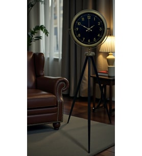 Retro Luxury Tripod Ayaklı Saat (Standart)