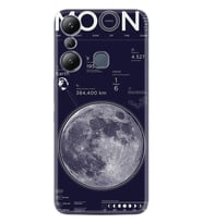 Infınix Hot 20i Kılıf Resimli Desenli Baskılı Silikon Moon info 1424