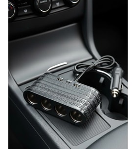 Araç İçi Güç Dağıtıcı 4 Çakmaklık 2 Usb 1 Type C Şarj Ünitesi