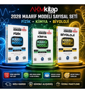 Çap Yayınları Üniversiteye Hazırlık Fizik Kimya ve Biyoloji Ders Platosu Maarif Modeli Tematik Soru Bankası Seti 3 Kitap