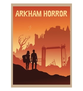 Arkham Korku Masa Oyunu - Minimalist Seyahat Poster Tarzı - Oyun Sanatı Tablo Ahşap Poster Dekoratif