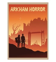 Arkham Korku Masa Oyunu - Minimalist Seyahat Poster Tarzı - Oyun Sanatı Tablo Ahşap Poster Dekoratif