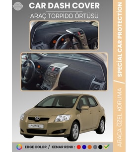 TOYOTA AURİS (2006-2012) Torpido Örtüsü Ön Göğüs Halı Torpido Koruma Tam Uyum UV Koruma Kolay Montaj