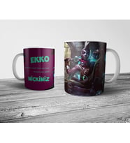Pixxa  EKKO İsimli Kişiye Özel Kupa Bardak (League of Legends,LOL)