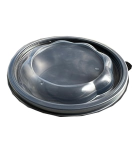 Şeffaf Kapaklı Sıcak Soğuk Isıya Dayanıklı Yemek Salata Kabı 500 Gr. - Yuvarlak - 18 Cm. - 50 Adet