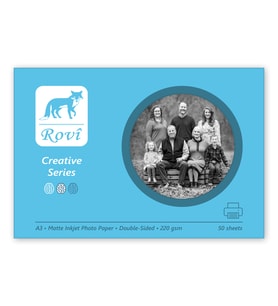 Rovi Creative Mat Çift Taraflı Fotoğraf Kağıdı 220gsm 50yp A3 (Karışık)