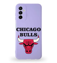 Samsung Galaxy M23 Uyumlu Lansman Kılıf Altı Kapalı İçi Kadife  Chicago Bulls Tasarımlı  Kapak (Şeffaf)